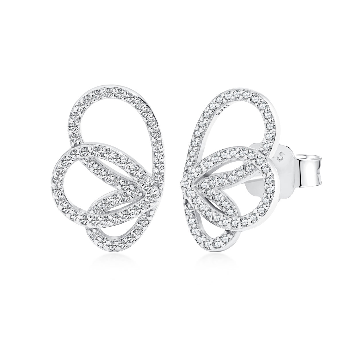 [Radiant Jewelry]Exquisite Butterfly Shape Earrings