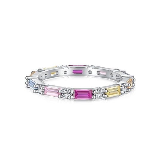 [Spark Jewelry]Lively In Shades Elegant Radiant Cut Daily Ring
