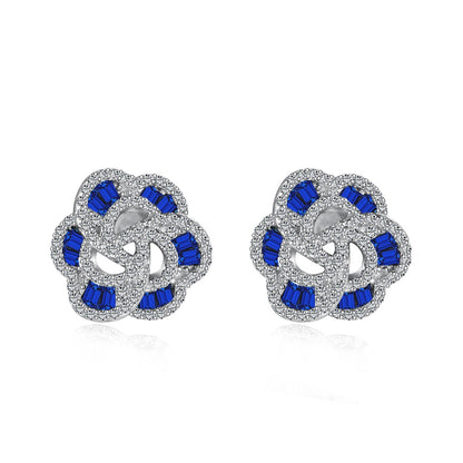 [Radiant Jewelry]Exquisite Flower Shape Daily Earrings