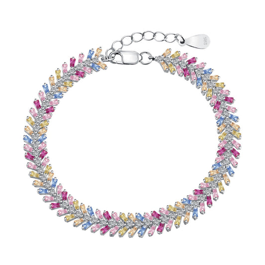 [Spark Jewelry]Dainty Radiant Emerald Cut Daily Bracelet