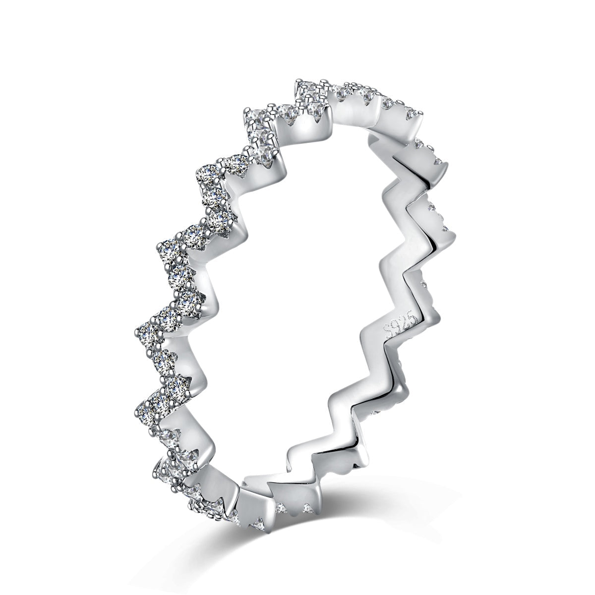 [Radiant Jewelry]Delicate Enchanting Wave Shape Daily Ring
