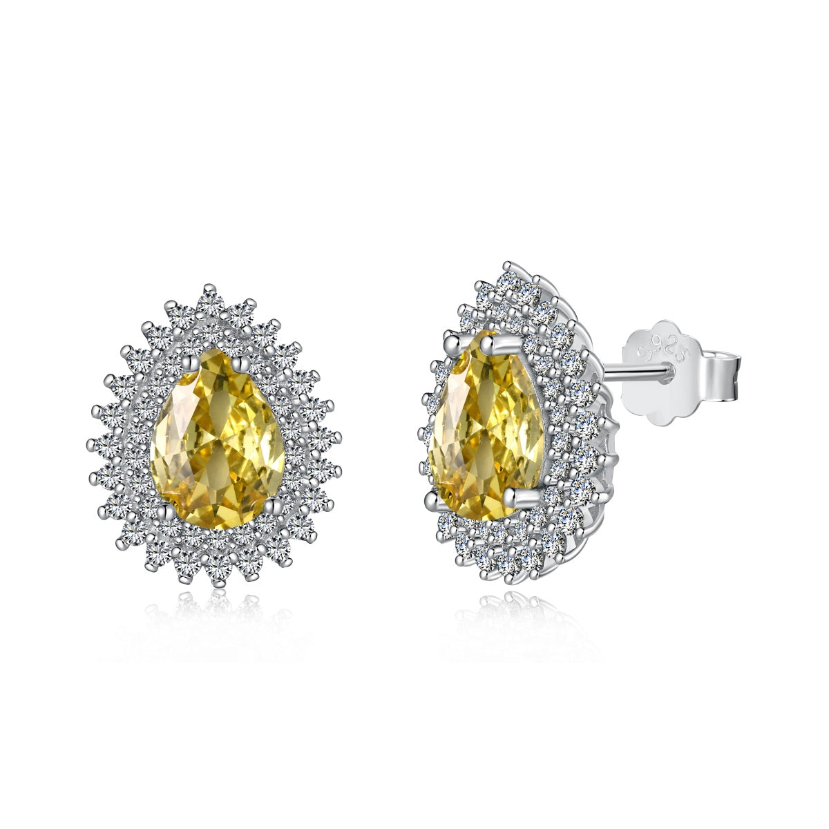 [Radiant Jewelry]Delicate Gorgeous Pear Cut Daily Earrings