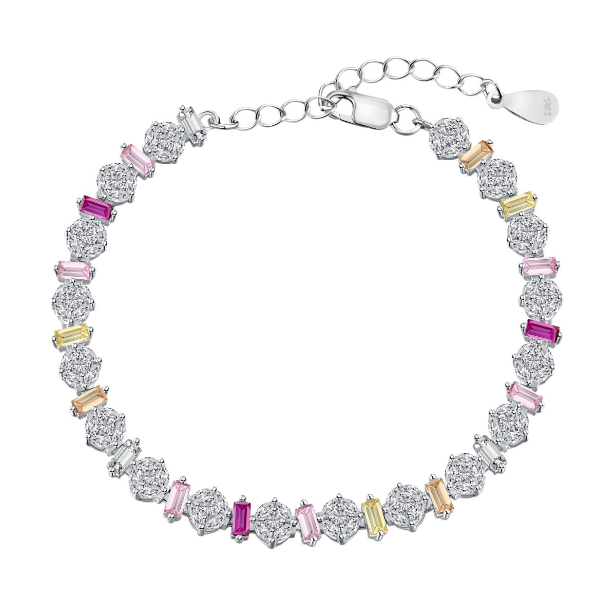 [Radiant Jewelry]Radiant Colorful Round Shape Daily Bracelet