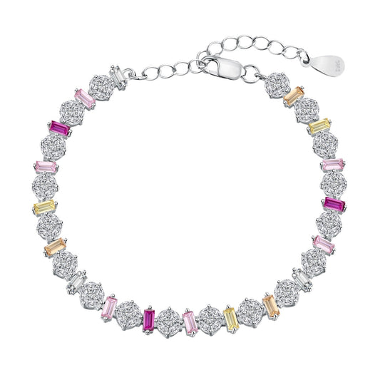 [Spark Jewelry]Radiant Colorful Round Shape Daily Bracelet