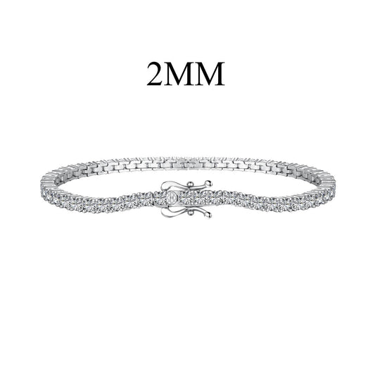 [Spark Jewelry]Dazzling Exquisite Round Cut Daily Bracelet