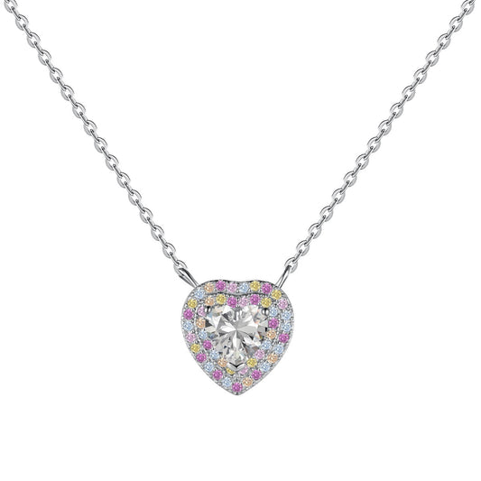 [Spark Jewelry]Exquisite Heart Shape Necklace