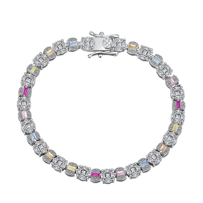[Radiant Jewelry]Dazzling Radiant Multi Cut Daily Bracelet