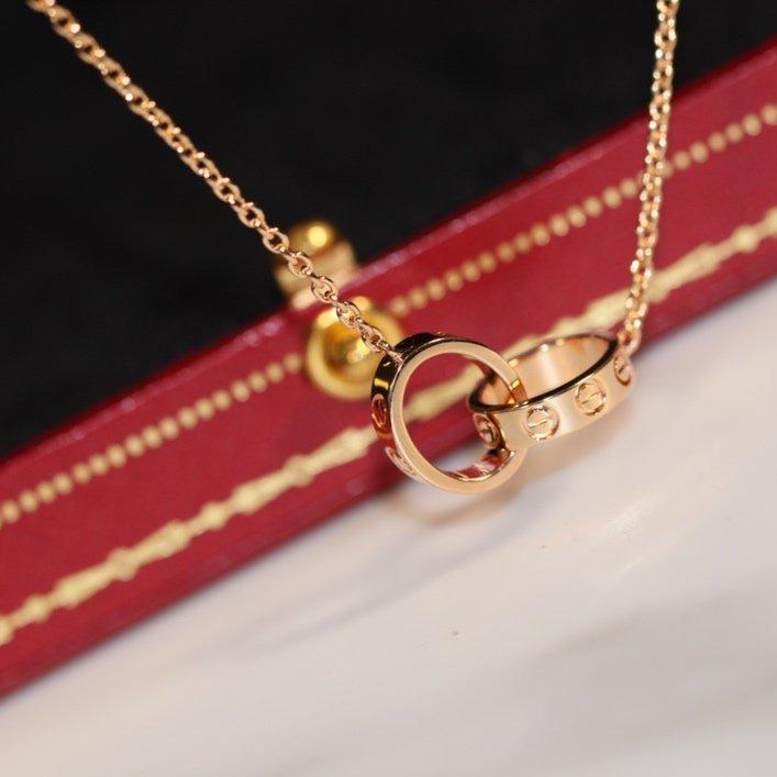 [Spark]LOVE NECKLACE PINK GOLD AND SILVER