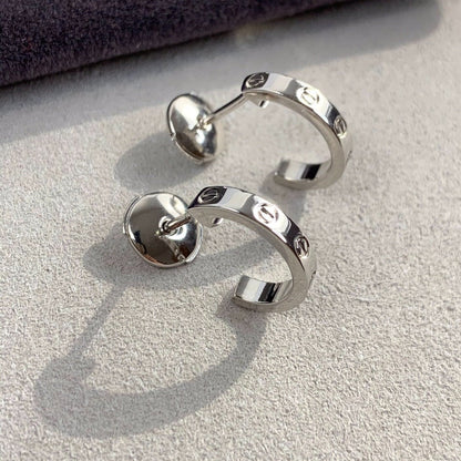 [Spark]LOVE EARRINGS 2.65MM SILVER