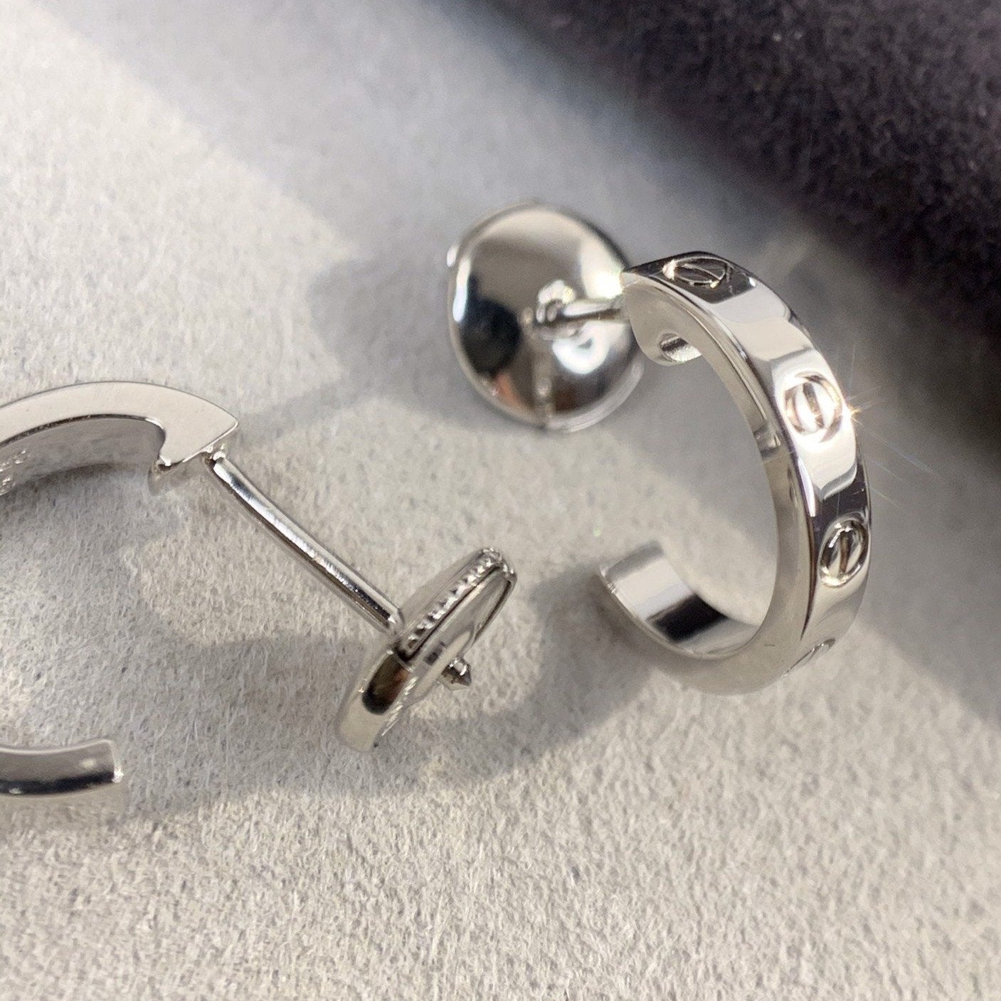 [Spark]LOVE EARRINGS 2.65MM SILVER
