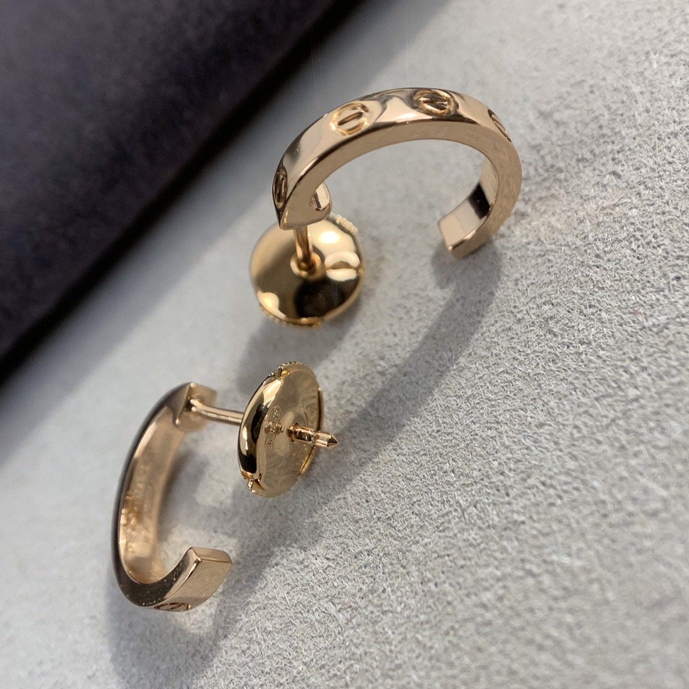 [Spark]LOVE EARRINGS 2.65MM PINK GOLD