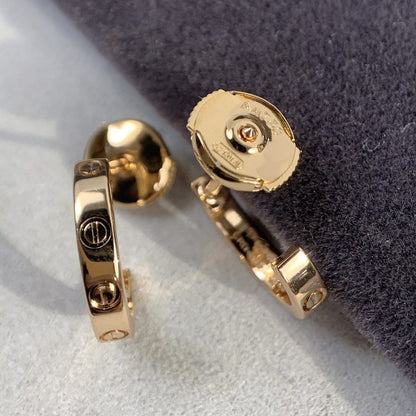 [Spark]LOVE EARRINGS 2.65MM PINK GOLD