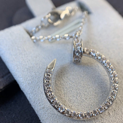 [Spark]JUSTE NECKLACE SILVER DIAMONDS