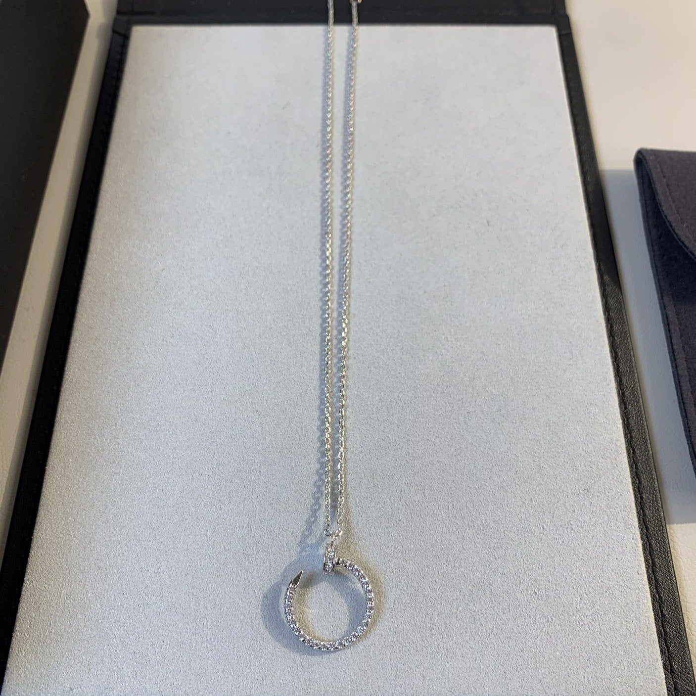 [Spark]JUSTE NECKLACE SILVER DIAMONDS