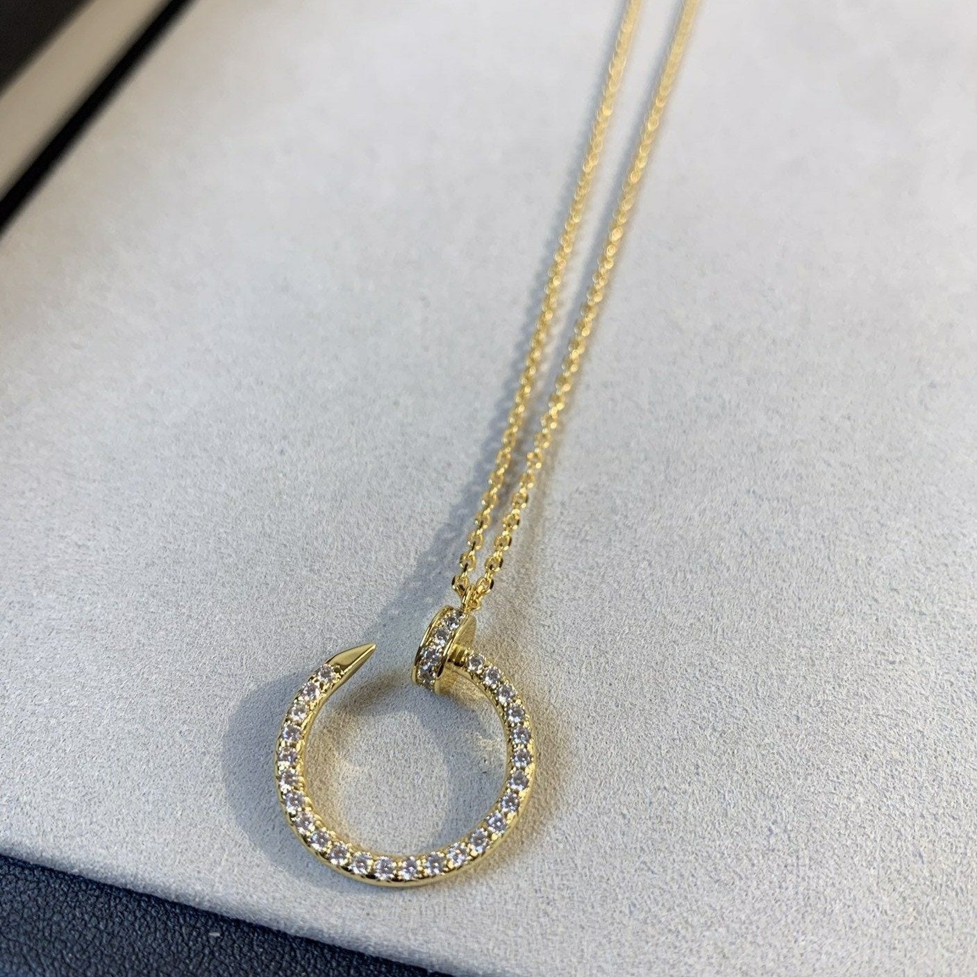 [Spark]JUSTE NECKLACE GOLD DIAMONDS