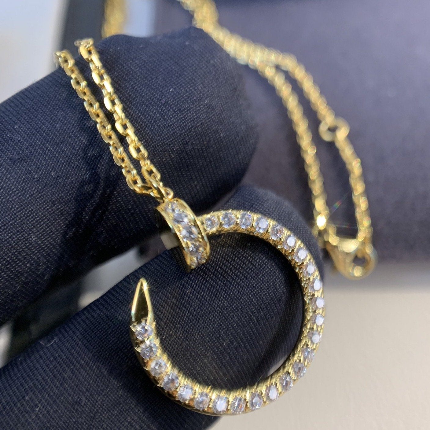 [Spark]JUSTE NECKLACE GOLD DIAMONDS