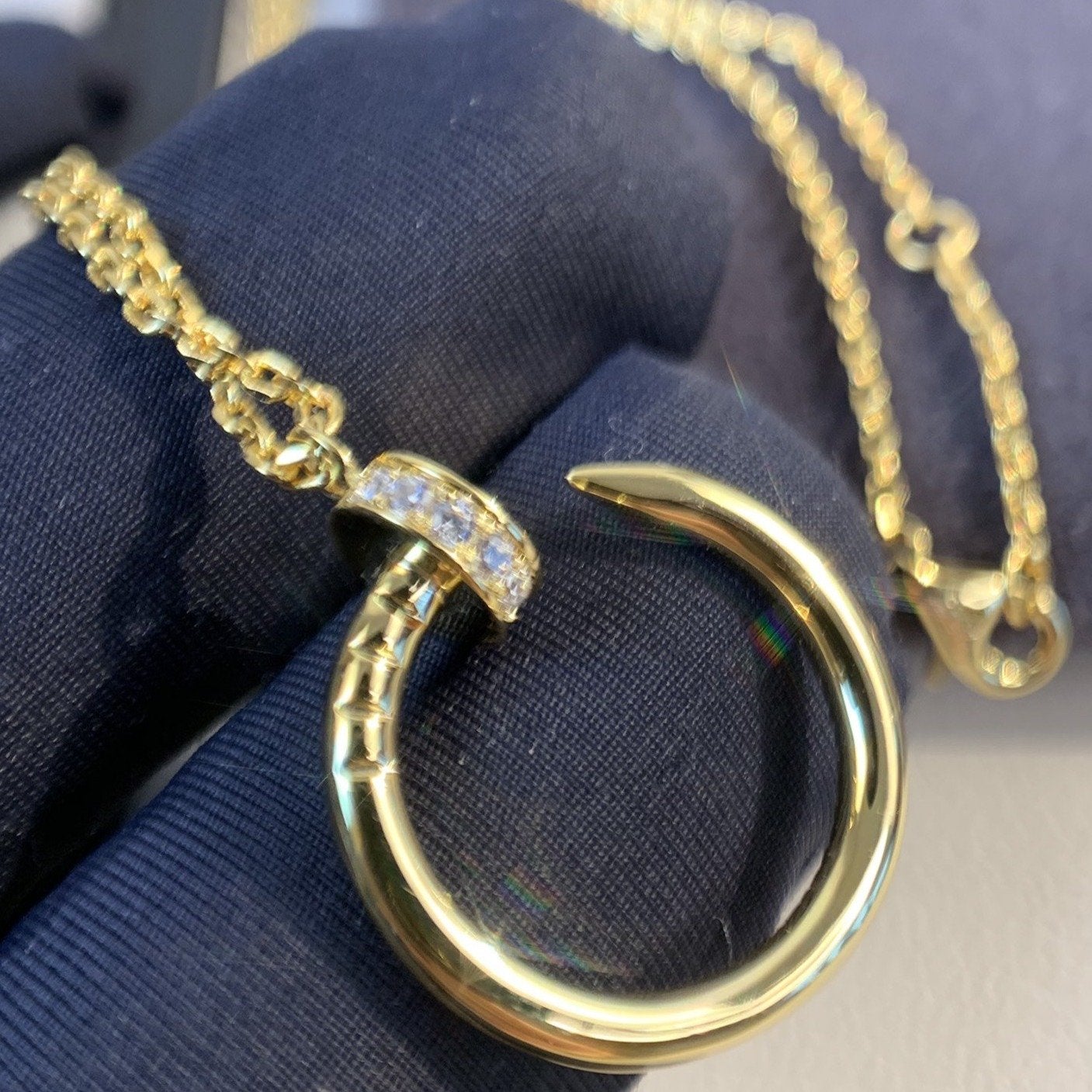 [Spark]JUSTE NECKLACE GOLD DIAMONDS