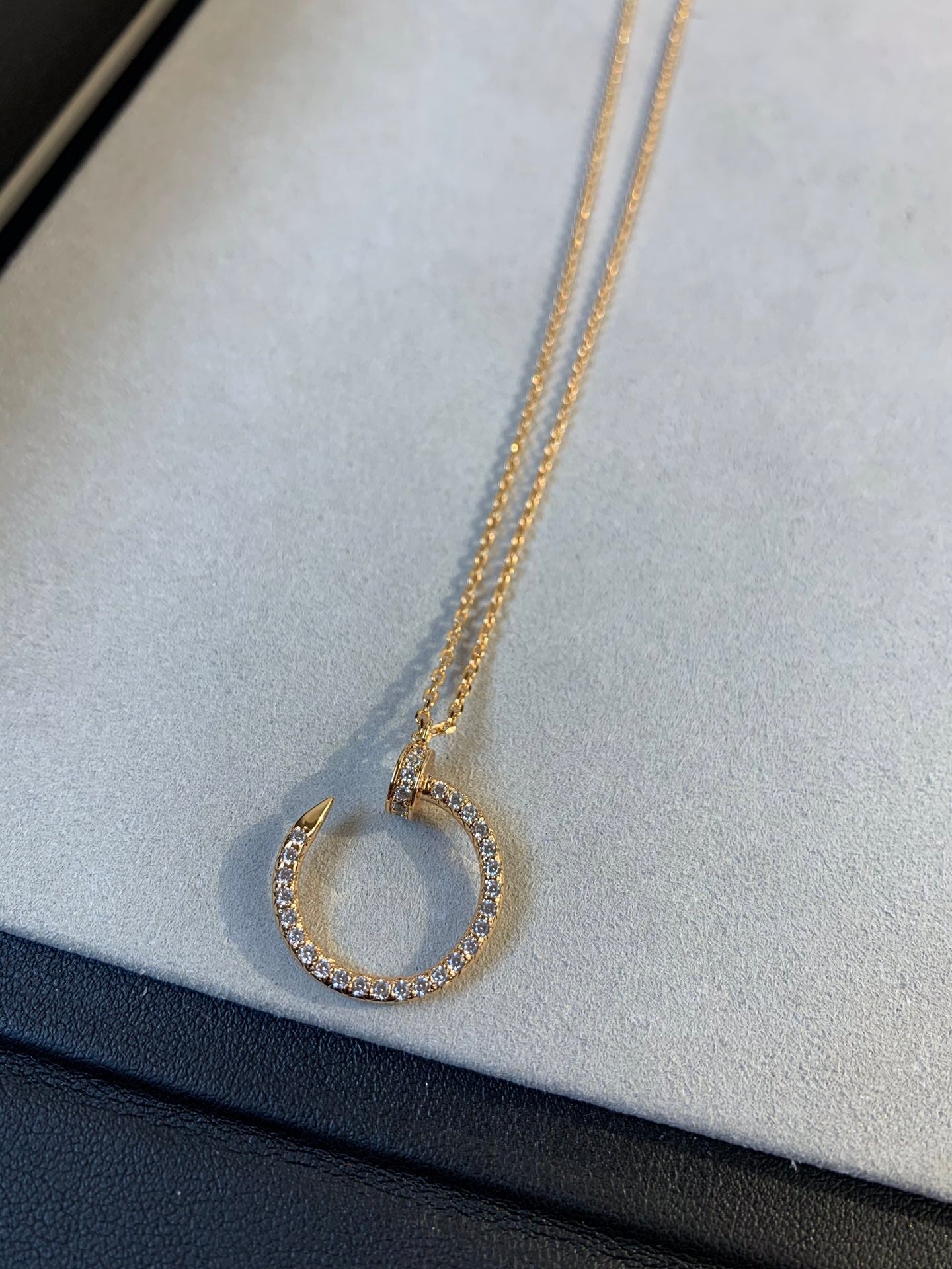[Spark]JUSTE NECKLACE PINK GOLD DIAMONDS