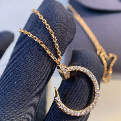 [Spark]JUSTE NECKLACE PINK GOLD DIAMONDS