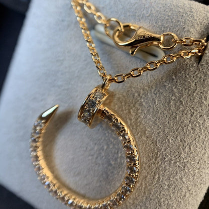 [Spark]JUSTE NECKLACE PINK GOLD DIAMONDS