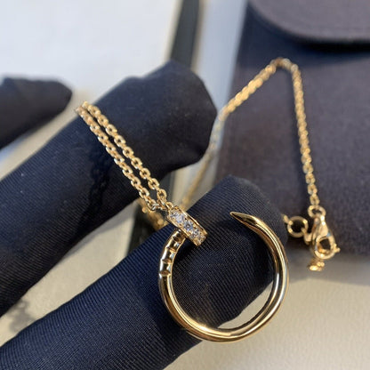 [Spark]JUSTE NECKLACE PINK GOLD DIAMONDS