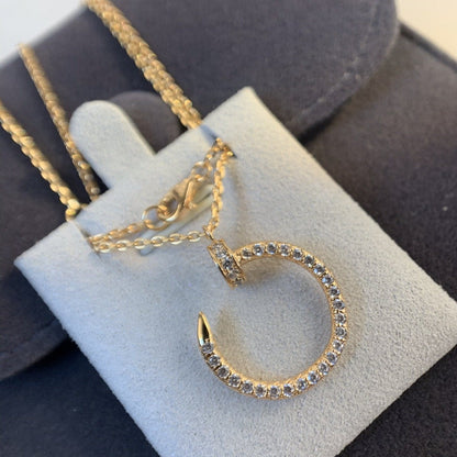 [Spark]JUSTE NECKLACE PINK GOLD DIAMONDS
