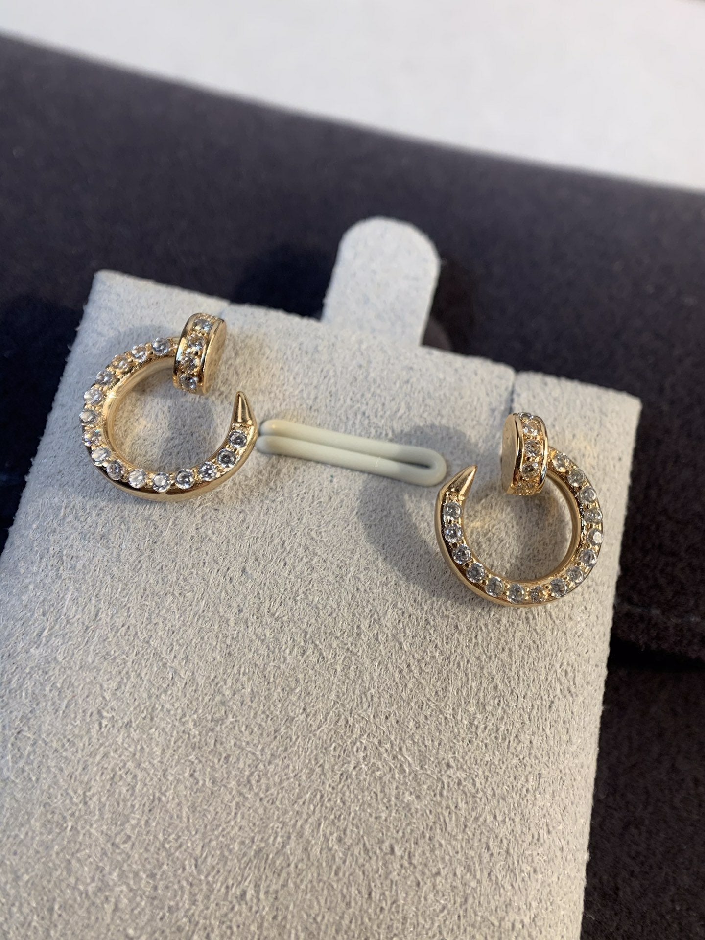[Spark]JUSTE EARRINGS GOLD DIAMONDS
