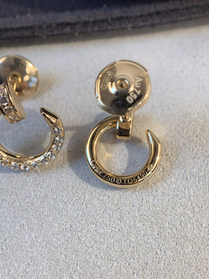 [Spark]JUSTE EARRINGS GOLD DIAMONDS