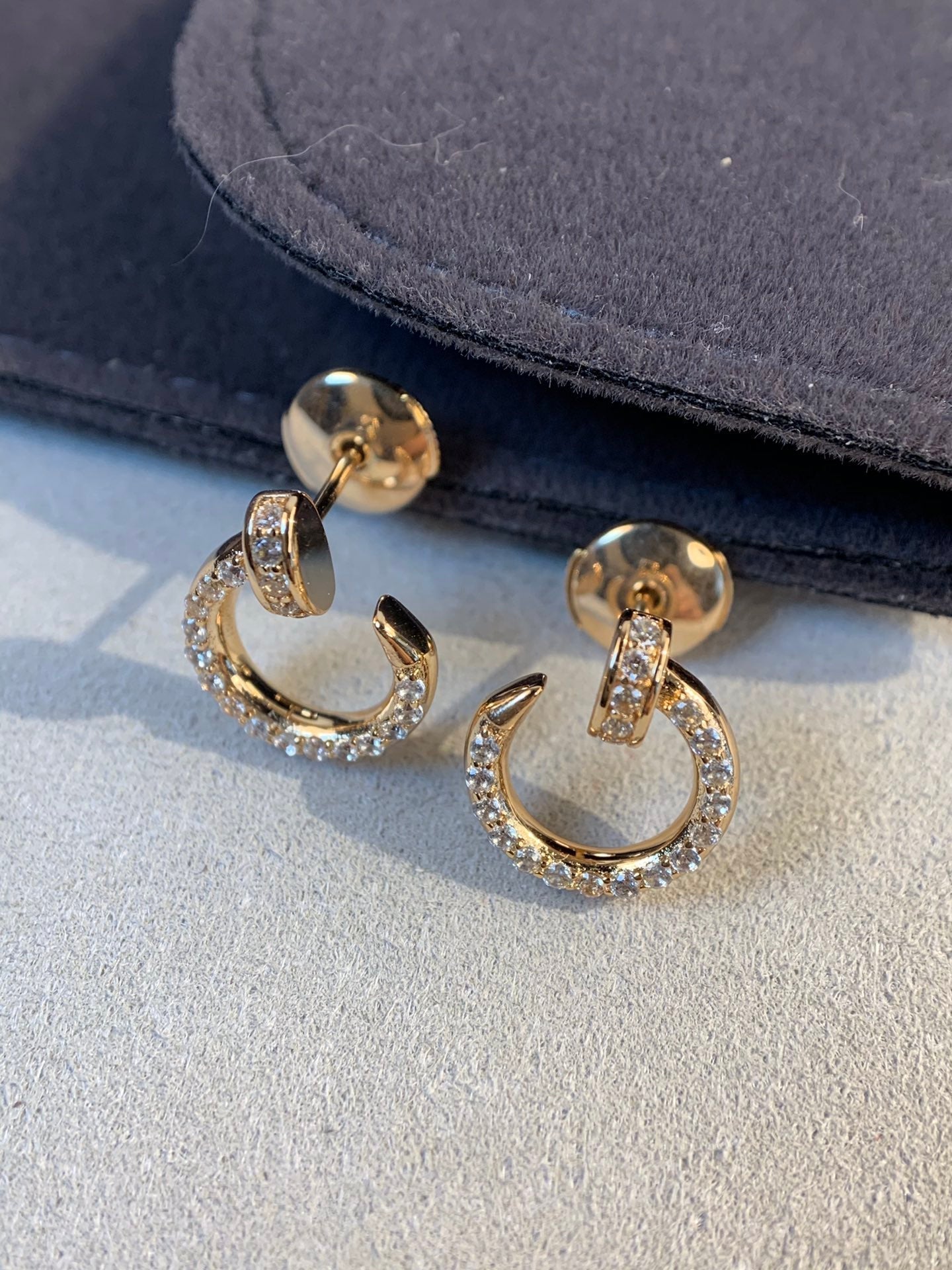 [Spark]JUSTE EARRINGS GOLD DIAMONDS
