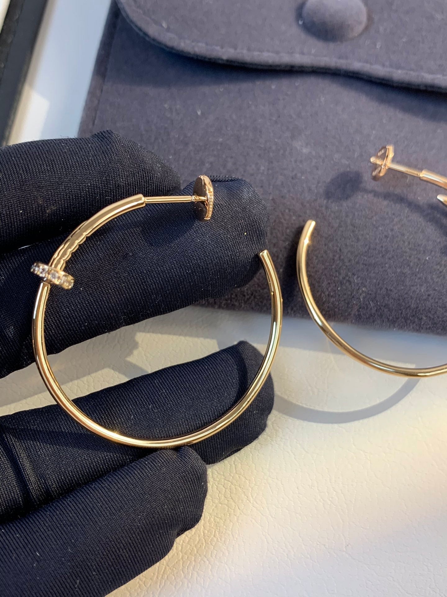 [Spark]JUSTE EARRINGS GOLD DIAMONDS 1.8MM