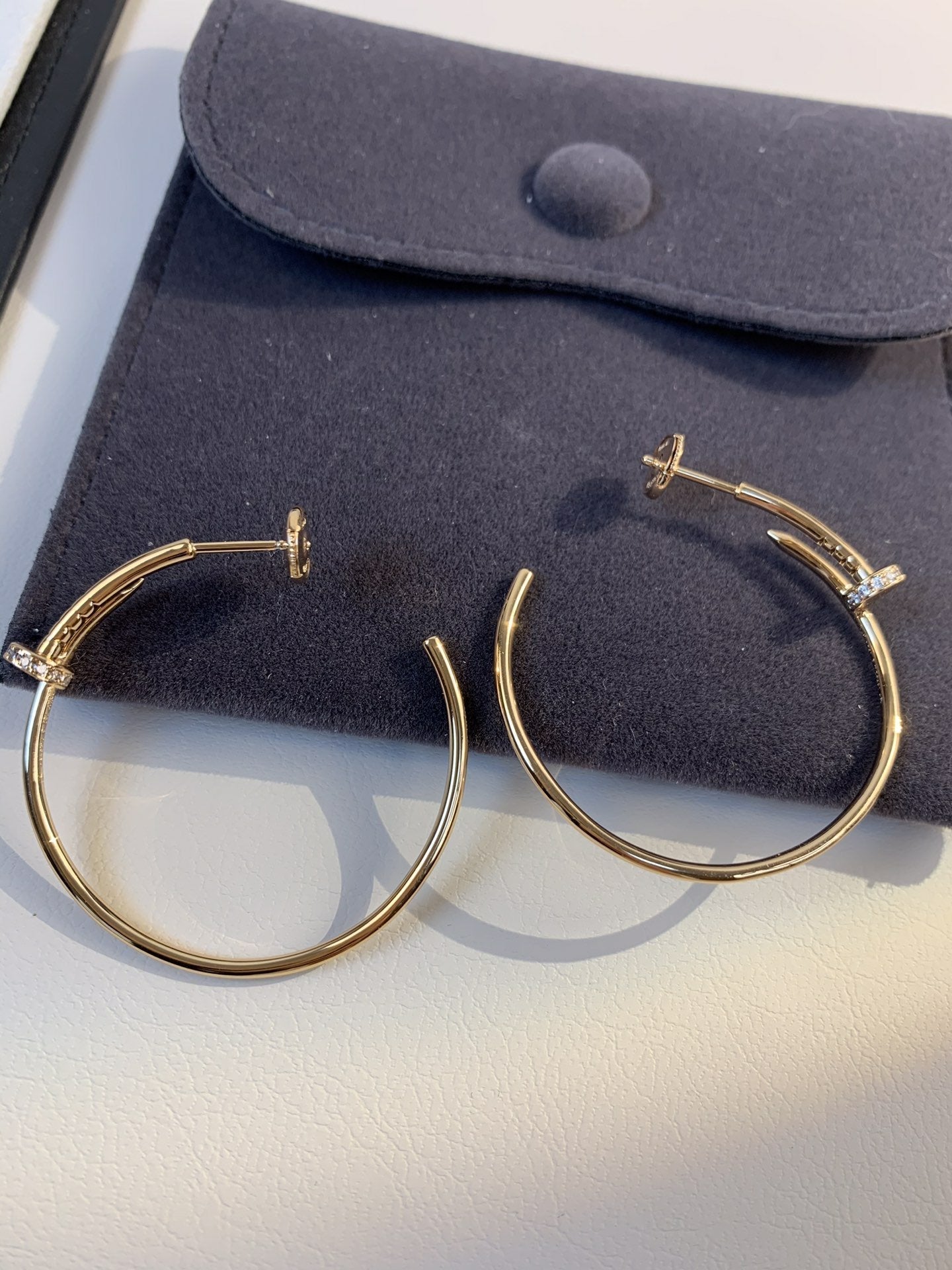 [Spark]JUSTE EARRINGS GOLD DIAMONDS 1.8MM