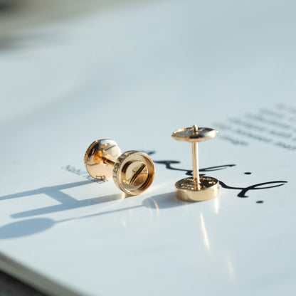 [Spark]LOVE EARRINGS PINK GOLD 10MM