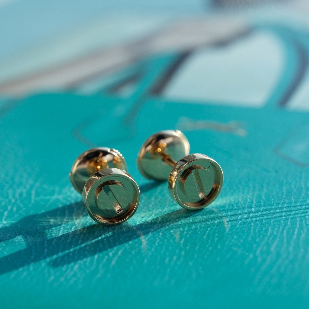 [Spark]LOVE EARRINGS PINK GOLD 10MM