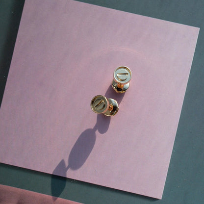 [Spark]LOVE EARRINGS PINK GOLD 10MM