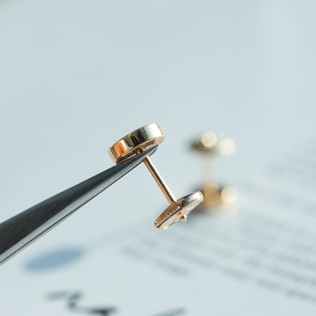 [Spark]LOVE EARRINGS PINK GOLD 10MM