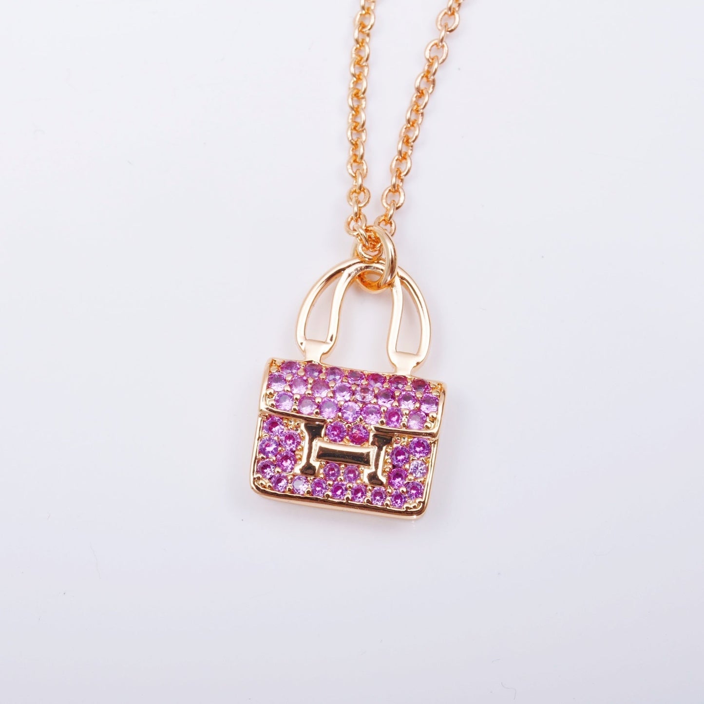 [Spark]CONSTANCE PEDANT PURPLE DIAMOND NECKLACE