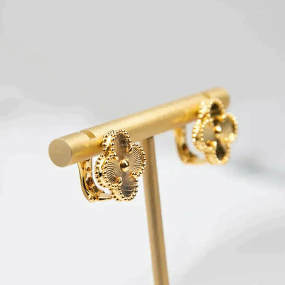 [Spark]CLOVER MEDIUM 1 MOTIFS LASER EARRINGS