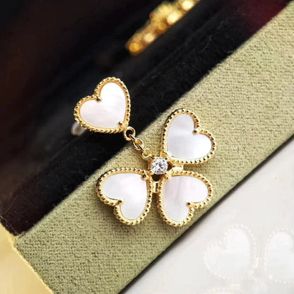 [Spark]CLOVER SWEET WHITE MOP EARRINGS