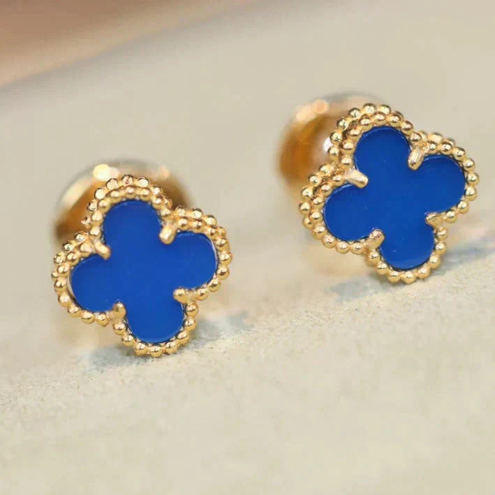 [Spark]CLOVER MINI 9.5MM TURQUOISE EARRINGS