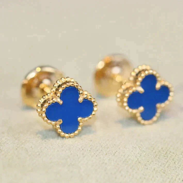 [Spark]CLOVER MINI 9.5MM TURQUOISE EARRINGS