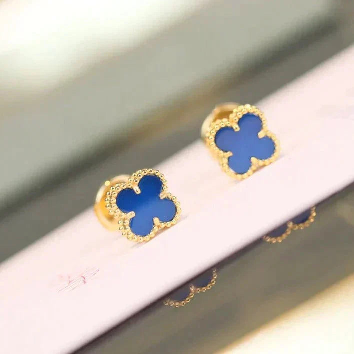 [Spark]CLOVER MINI 9.5MM TURQUOISE EARRINGS
