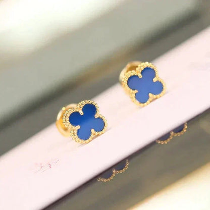 [Spark]CLOVER MINI 9.5MM TURQUOISE EARRINGS