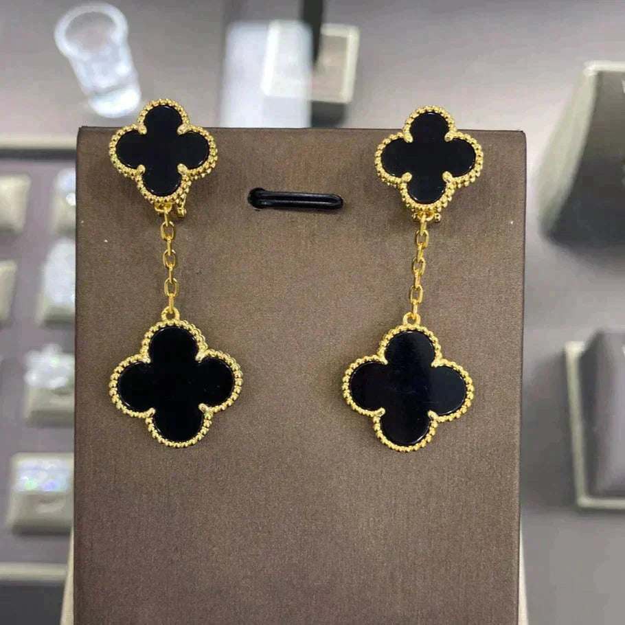 [Spark]CLOVER 2 MOTIFS  EARRINGS (MULTIPLE CHOICESC