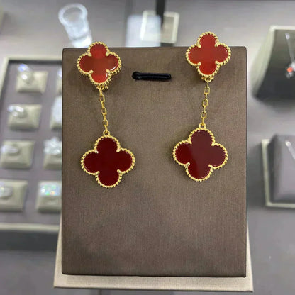 [Spark]CLOVER 2 MOTIFS  EARRINGS (MULTIPLE CHOICESC