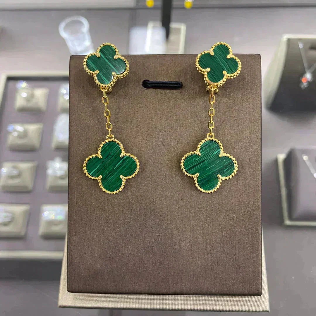[Spark]CLOVER 2 MOTIFS  EARRINGS (MULTIPLE CHOICESC
