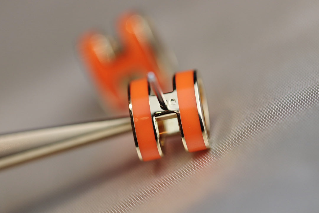 [Spark]MINI POP H EARRINGS ORANGE