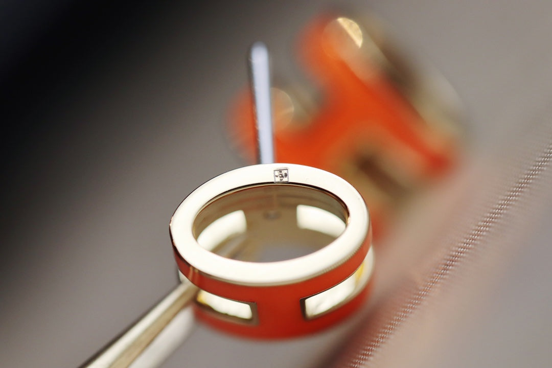 [Spark]MINI POP H EARRINGS ORANGE