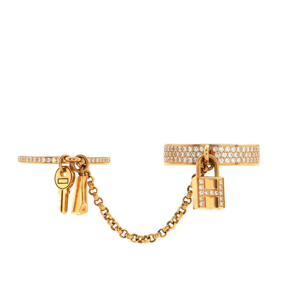 [Spark]HM KELLY CLOCHETTE DOUBLE RING IN  WITH DIAMONDS