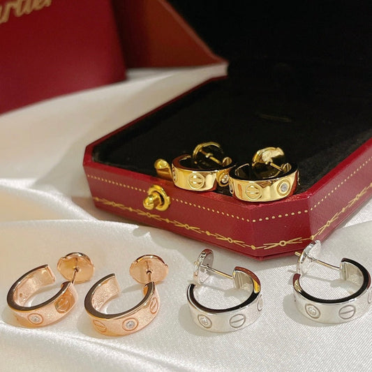 [Spark]LOVE EARRINGS 5.7MM 2 DIAMONDS