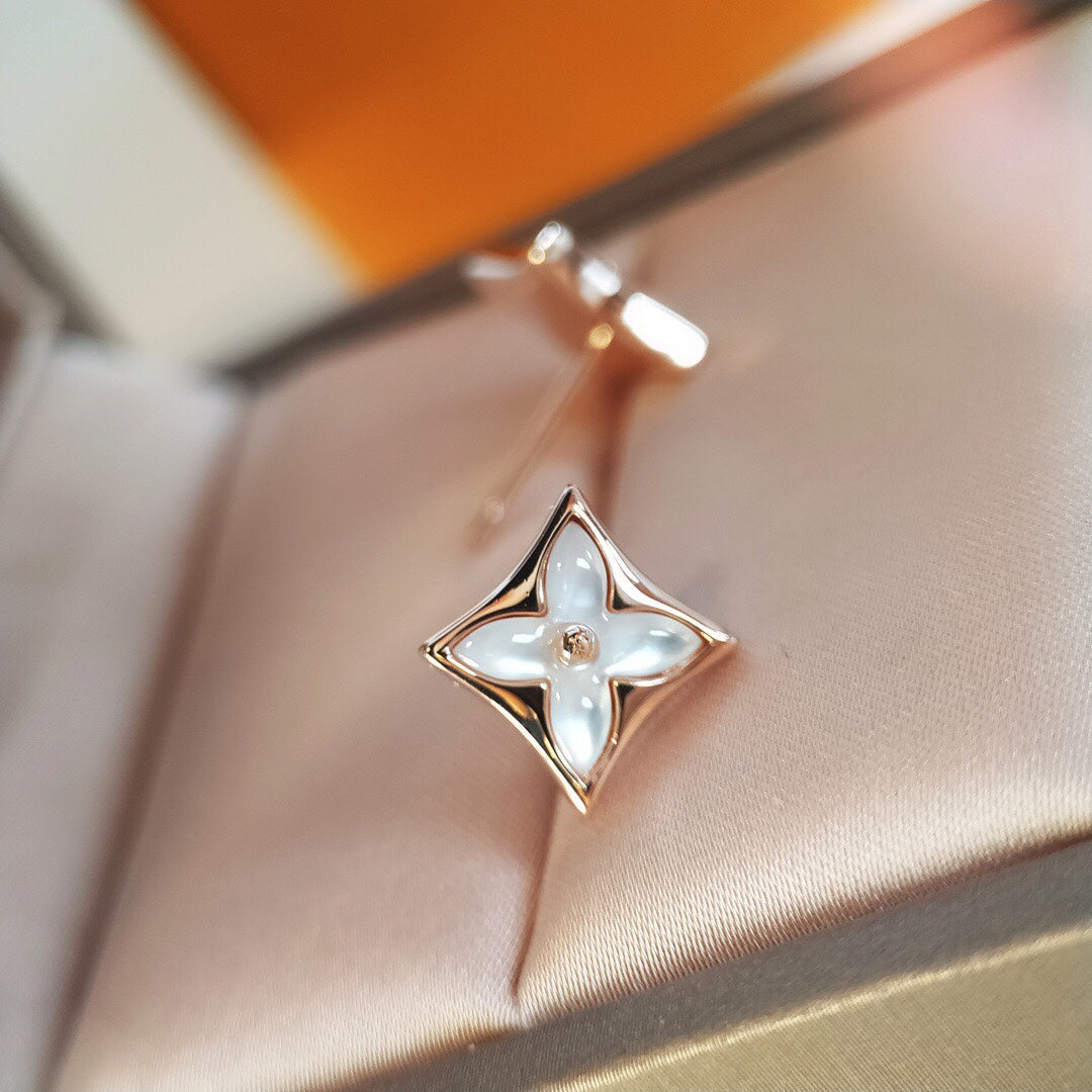 [Spark]STAR MOP PINK GOLD EARRINGS
